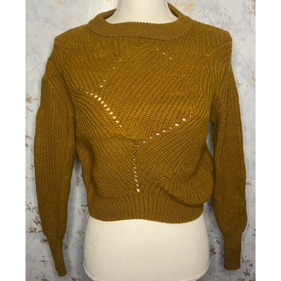 Aritzia Sweaters - Wilfred Wool Pointelle Cable Open Knit Sweater XXS